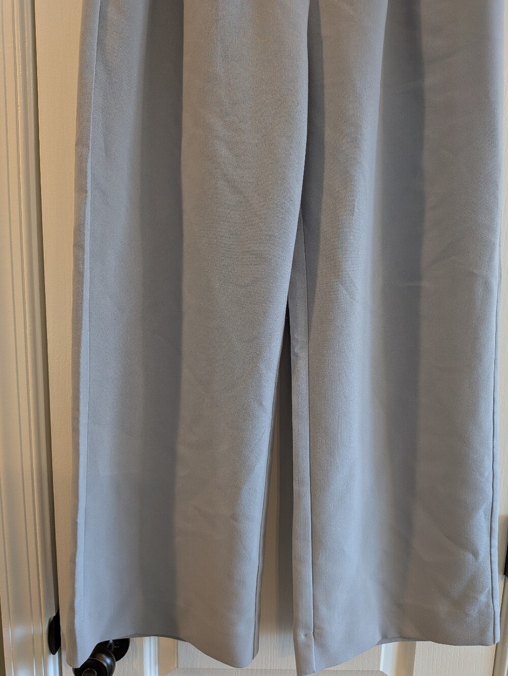 Abercrombie & Fitch Sloane Tailored Wide Leg Pleated Trousers Gray Pants Sz 10P - Picture 4 of 13